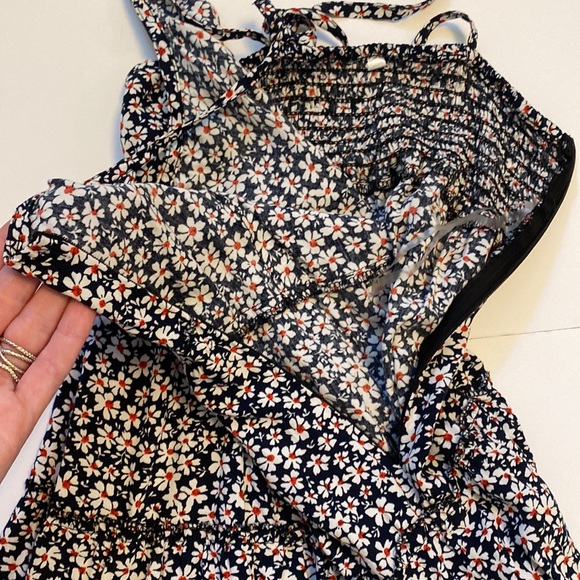 Tiered Floral Tie Strap Dress Shein Small - Picture 4 of 6